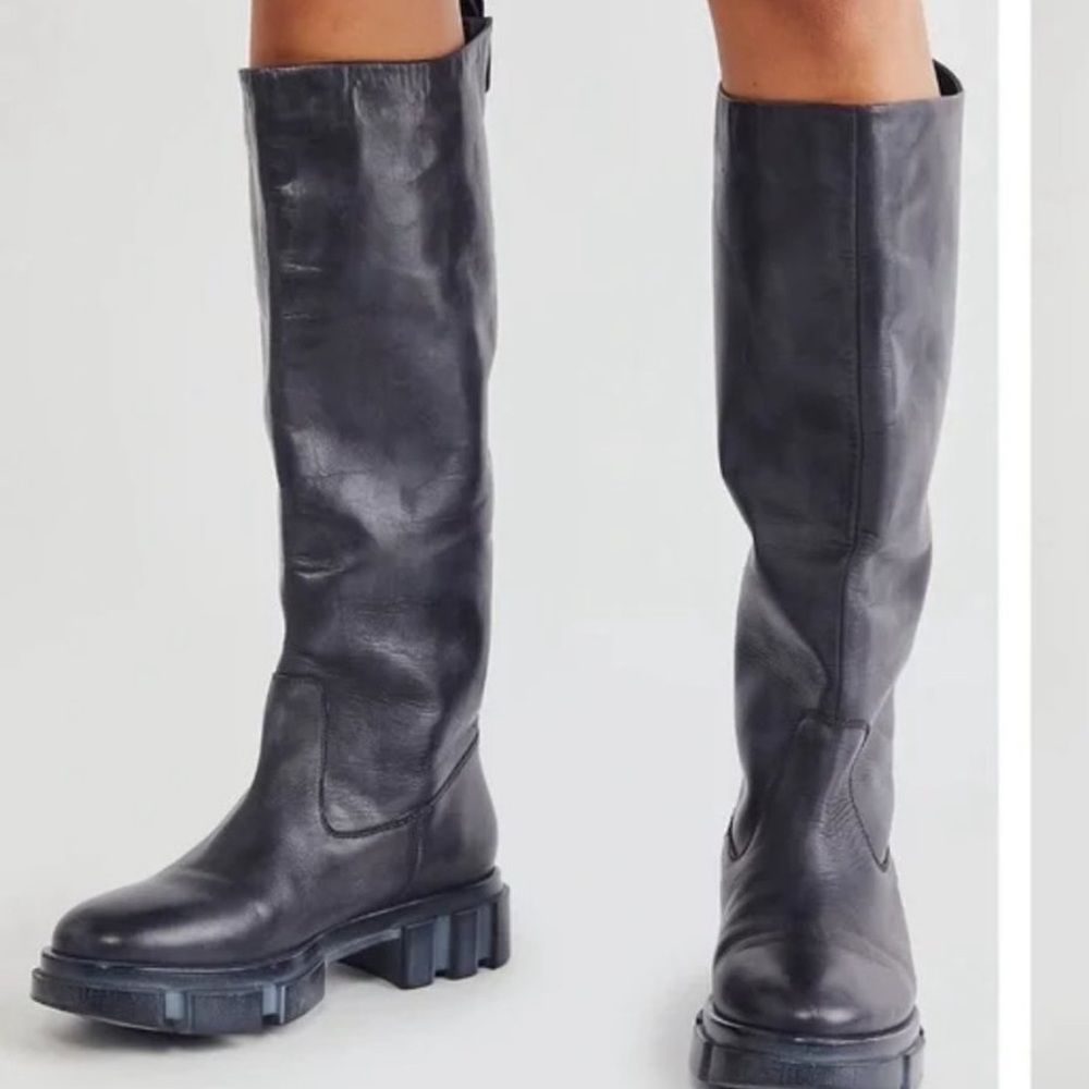 Free People Brooks Tall Boots BlackSize 39